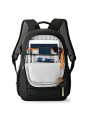 Tahoe BP 150 Black Lowepro - 
Fits DSLR with kit lens (such as 18-135mm) extra lens, flash
Main compartment has UltraFlex™ panel
