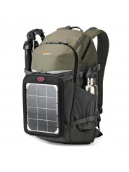 Flipside Trek BP 450 AW Grey Lowepro - 
Fits DSLR (with grip) &amp; attached 70-200mm lens plus extra lenses
Flipside body-side 