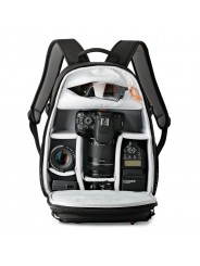 Tahoe BP 150 Mica/Pixel Camo Lowepro - 
Fits DSLR with kit lens (such as 18-135mm) extra lens, flash
Main compartment has UltraF