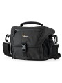 Nova 160 AW II Black Lowepro - 
Fits DSLR with attached 17-85mm lens plus 1-2 additional lenses
All Weather AW Cover™, water res