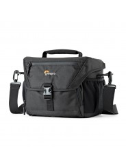 Nova 180 AW II Black Lowepro - 
Fits Pro-depth DSLR &amp; attached 24-105mm lens, 3-4 extra lenses
All Weather AW Cover™, water 