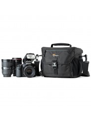 Lowepro Torba Nova 180 AW II Black Lowepro - Passend für DSLR mit Profi-Tiefe und angebrachtem 24-105-mm-Objektiv, 3-4 zusätzlic