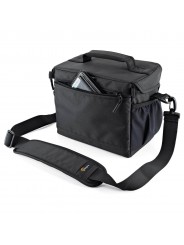 Nova 180 AW II Black Lowepro - 
Fits Pro-depth DSLR &amp; attached 24-105mm lens, 3-4 extra lenses
All Weather AW Cover™, water 