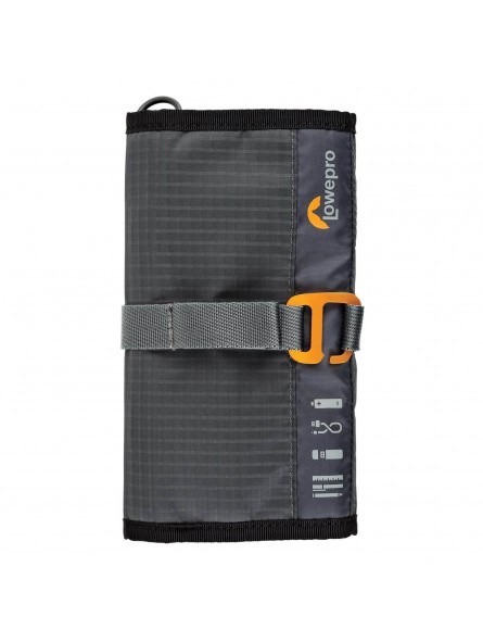 GearUp Wrap Lowepro - Compact travel organizer for phone cables, adapters, USB memory sticks and small devices.

Padded slots wi