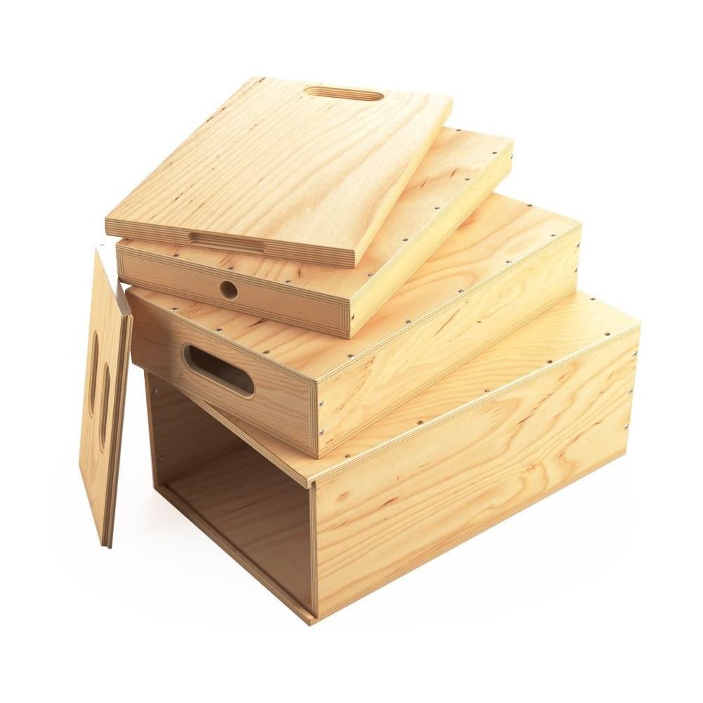 Holzkisten Verschachtelter Set - Apple Box Nested Set Udengo - 1