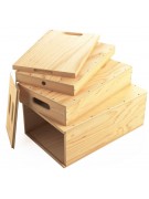 Holzkisten Verschachtelter Set - Apple Box Nested Set Udengo - 1