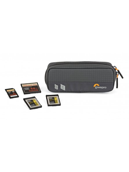 Lowepro GearUp Memory Wallet 20 Dark Grey Lowepro - Passend für CF-, XQD- und SD-Karten Gürtelclip auf der Rückseite für einfach