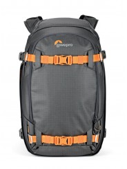 Lowepro Plecak Whistler BP 350 AW II Grey Lowepro - Der Zugang von oben und der Gehäuseseite passt zu Standard DSLR &amp; Pro Mi