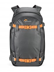 Lowepro Plecak Whistler BP 450 AW II Grey Lowepro - 
Top and body-side access fits portrait grip DSLRs
Wider interior space with