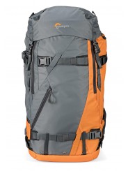 Powder BP 500 AW Grey/Orange Lowepro - 
Fits Standard DSLR and Pro Mirrorless cameras and lenses
Secure, body-side access
50% of