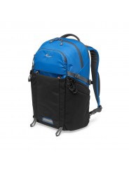 Photo Active BP 300 AW Blue/Black Lowepro - 
QuickShelf™ divider system opens into 3-tier shelf or folds flat
Dual side access p