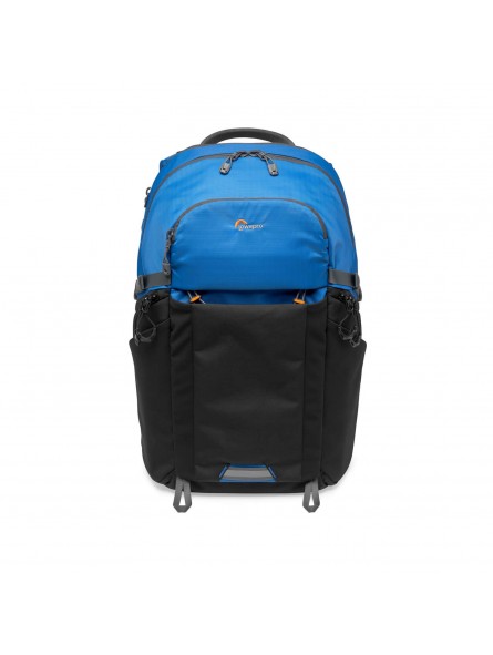 Photo Active BP 300 AW Blue/Black Lowepro - 
QuickShelf™ divider system opens into 3-tier shelf or folds flat
Dual side access p