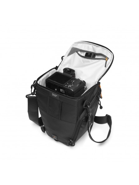 Toploader Photo Active TLZ 50 AW Lowepro - 
Designed to fit a Sony Alpha 9 with attached 70-200mm f/4
Protect gear from the elem