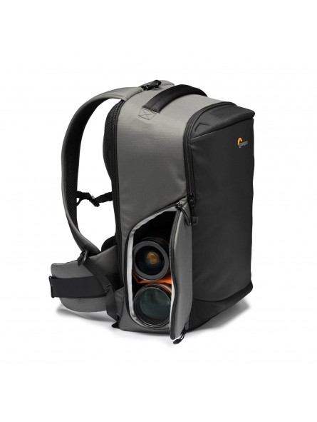 Flipside BP 400 AW III Dark Grey Lowepro - 
Fits Pro DSLR with 70-200mm lens plus 4-5 additional lenses
Full backside access wit