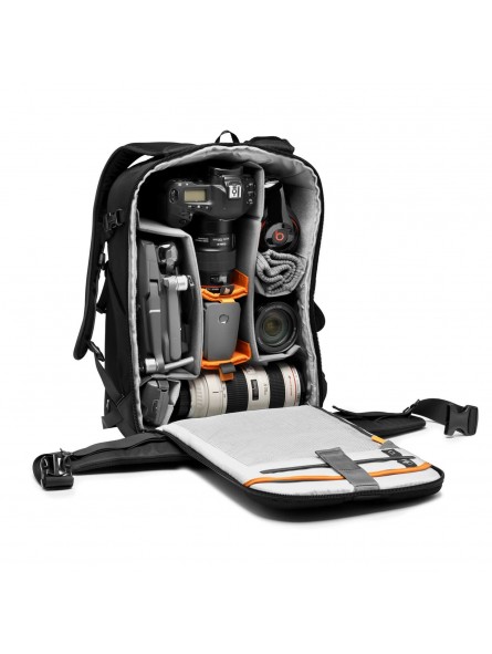 Flipside BP 400 AW III Black Lowepro - 
Fits Pro DSLR with 70-200mm lens plus 4-5 additional lenses
Full backside access with fr