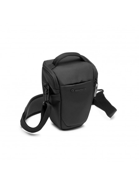 Advanced III Holster M Manfrotto - 
Holds a Mirrorless camera with 24-70/4 lens attached
Top loading holster bag for easy quick-
