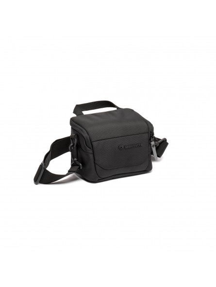 Advanced III bag XS Manfrotto - 
Carries a small mirrorless camera with 1 extra lens
Padded adjustable dividers for customized f