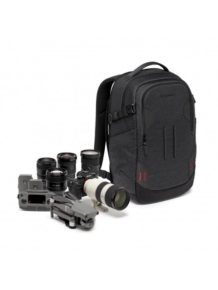 PRO Light Backloader Backpack S Manfrotto - 
Holds full-frame CSC (without grip) and 70-200/2.8 lens attached
New M-Guard™ provi