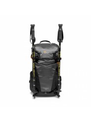 PhotoSport BP 15L AW III GY Lowepro - Passend für Crop-Sensor CSC mit angesetztem Objektiv plus 1-2 kleine Objektive Extra leich