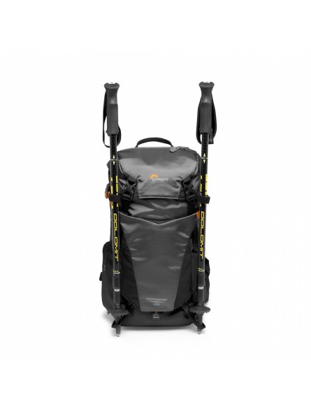PhotoSport BP 15L AW III GY Lowepro - 
Fits crop-sensor CSC with lens attached plus 1-2 small lenses
Extra lightweight &amp; 75%