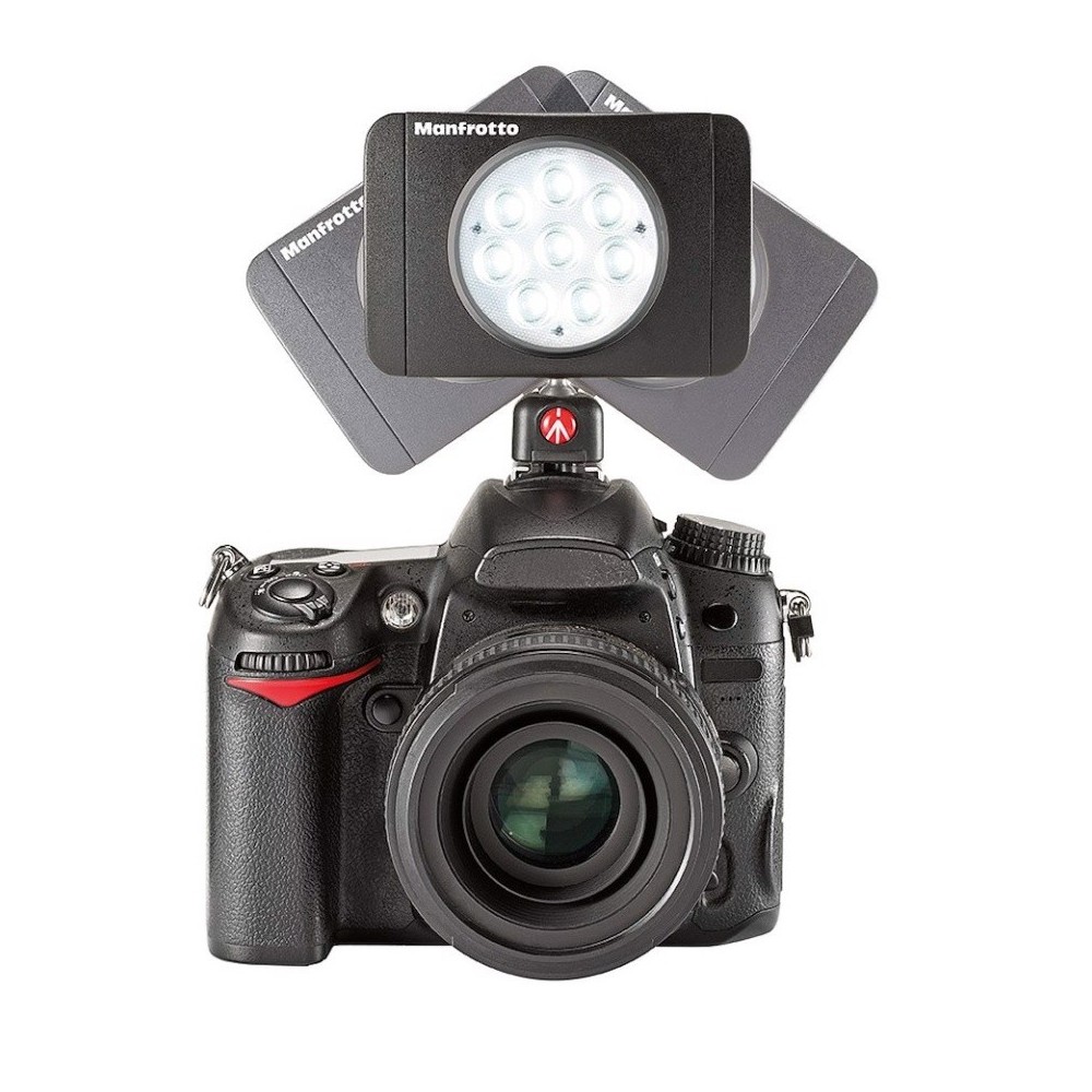LUMIMUSE - 8 LED lamp Manfrotto - 
8 bright LED lights provide you with high colour rendition
Ultra-portable size means lets you