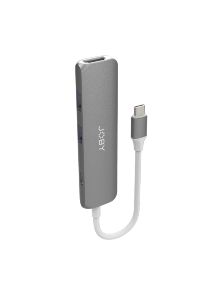 USB-C Hub (4K HDMI, 2xUSB-A, PD) Joby - Designed for on-the-go content creators

Stylish and hardwearing, Aluminium housing in s