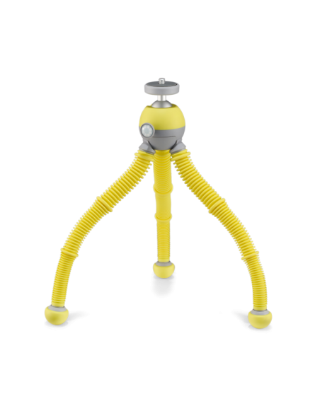 PodZilla Flexible Tripod Medium Kit Yellow Joby - Flexible tripods available in a range of colors that are perfect for on-the-go