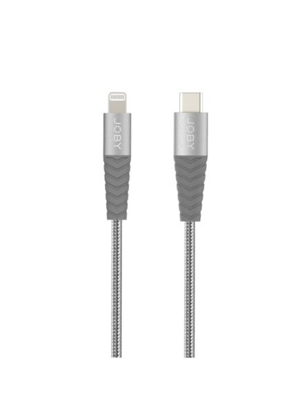 USB-C Lightning Cable 2m Space Grey Joby - Designed for on-the-go content creators

USB-C PD Up to 30W fast charging
Apple MFi c