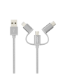 Charge and Sync Cable 3-in-1, 1.2m Space Grey Joby - Designed for on-the-go content creators

A single cable can be used to char