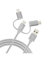 Charge and Sync Cable 3-in-1, 1.2m Space Grey Joby - Designed for on-the-go content creators

A single cable can be used to char