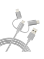 Charge and Sync Cable 3-in-1, 1.2m Space Grey Joby - Designed for on-the-go content creators

A single cable can be used to char