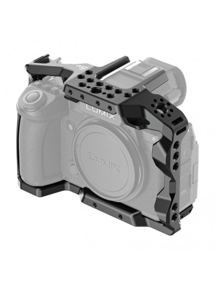 Panasonic LUMIX S5II / S5IIX Cage 8Sinn - - 1/4" Befestigungspunkte- 3/8" Befestigungspunkte mit Arri-Aufnahmebolzen- M4