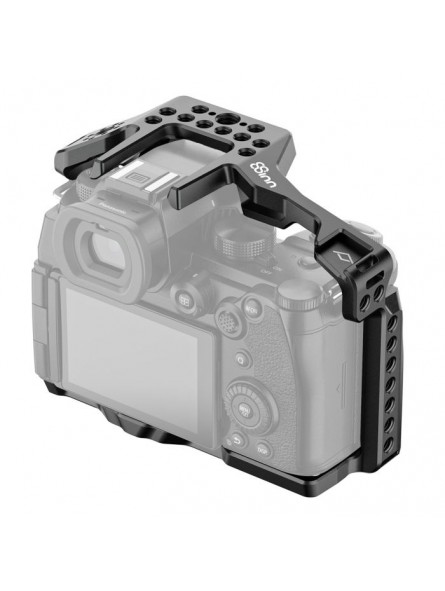 Panasonic LUMIX S5II / S5IIX Cage 8Sinn - - 1/4" Befestigungspunkte- 3/8" Befestigungspunkte mit Arri-Aufnahmebolzen- M4