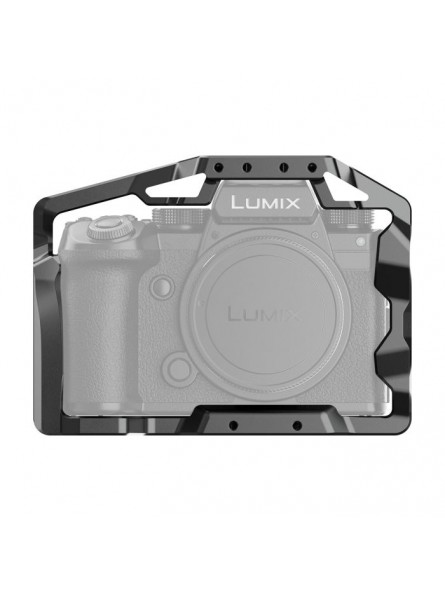 Panasonic LUMIX S5II / S5IIX Cage 8Sinn - - 1/4" Befestigungspunkte- 3/8" Befestigungspunkte mit Arri-Aufnahmebolzen- M4