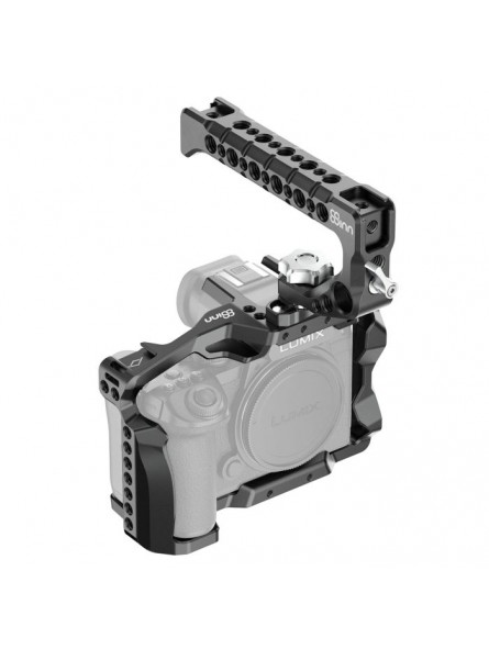 Panasonic LUMIX S5II / S5IIX Cage 8Sinn - - 1/4" Befestigungspunkte- 3/8" Befestigungspunkte mit Arri-Aufnahmebolzen- M4