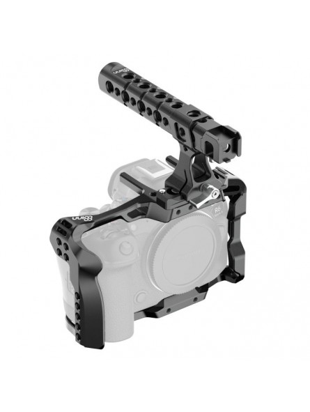 Canon EOS R/R5/R6/R6M II Cage 8Sinn - - 1/4” mounting points- M4 mounting points- strap holders- cold shoe mount- lightweight bu