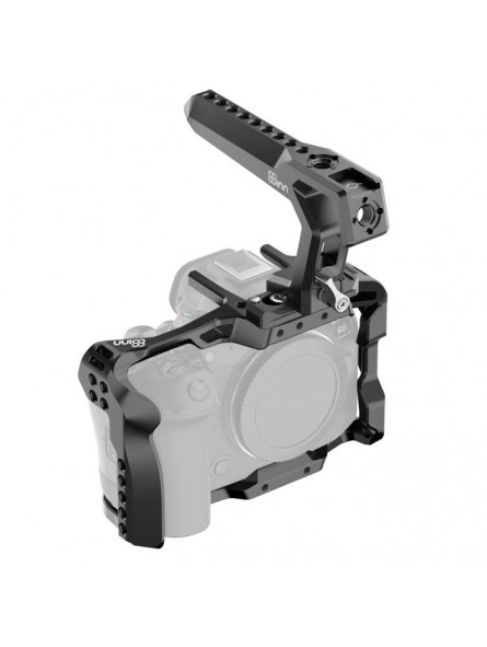 Canon EOS R/R5/R6/R6M II Cage 8Sinn - - 1/4” mounting points- M4 mounting points- strap holders- cold shoe mount- lightweight bu