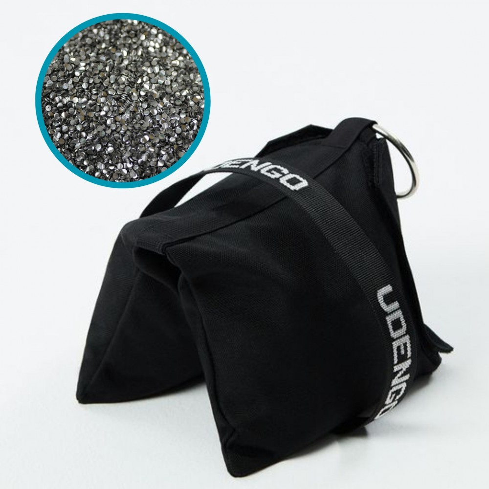 Stainless Steel Shot Bag 5,5Kg Udengo - Size: 33cm x 16cm / 12,99" x 6,29"  Weight: 5,5 kg / 12.1 lbsFilling: Stainless Steel Pe