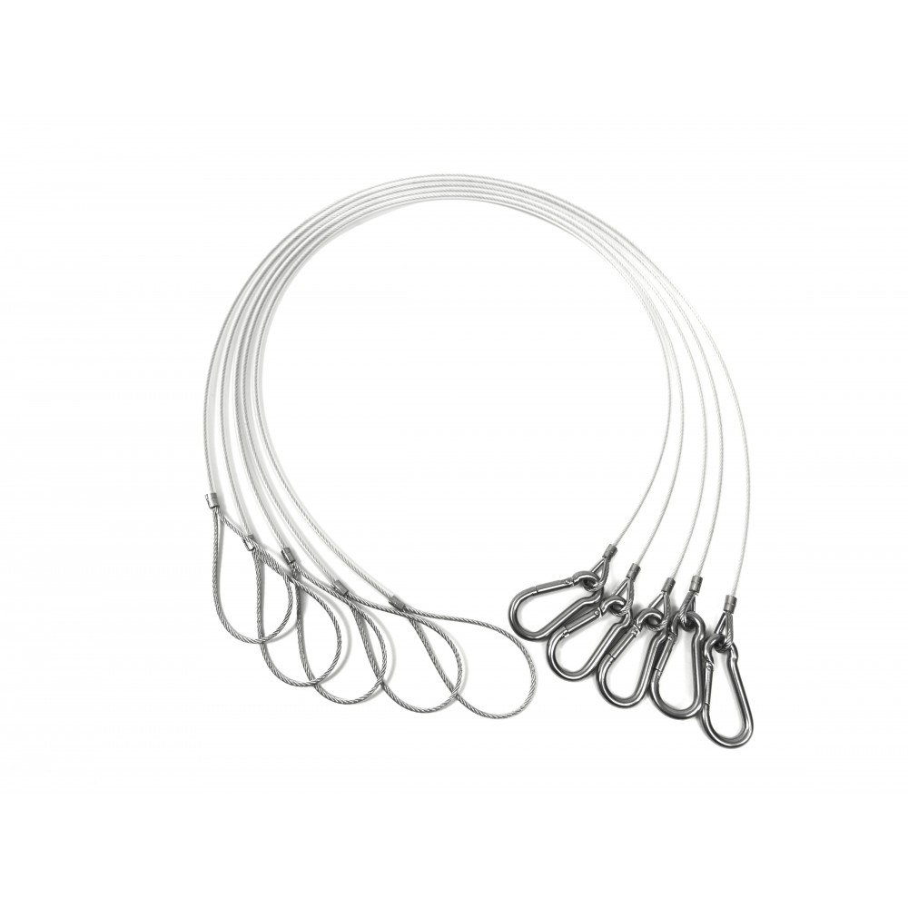 Sicherheitsdraht-Set Udengo - 
5x Sicherheitskabel (2mm) in der Länge Ihrer Wahl
Zuverlässiger Schutz für Ihre wertvolle