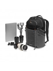 B-Stock Photo Active BP 300 AW -Black/Dark Grey Lowepro - 
QuickShelf™ divider system opens into 3-tier shelf or folds flat
Dual