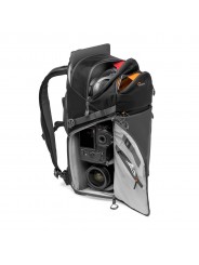 B-Stock Photo Active BP 300 AW -Black/Dark Grey Lowepro - 
QuickShelf™ divider system opens into 3-tier shelf or folds flat
Dual