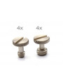 B-Stock 1/4" and 3/8" photographic screw - 8-piece set Slidekamera - Material: coated steelSet includes: 4 x 1/4" camera screw, 
