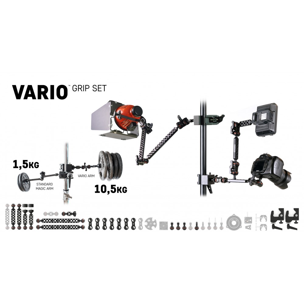 Vario Grip Set Slidekamera - Mehrzweck-Griff-Set. Es ist wie LEGO für große Jungs.Video: https://vimeo.com/259310267 6