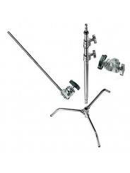 C-Stand Turtle Base 40'' 300cm/9.8' mit Griffkopf, Arm Avenger - 40'' Turtle Base C-Stand Kit, mit C-Stand aus verchromtem Stahl