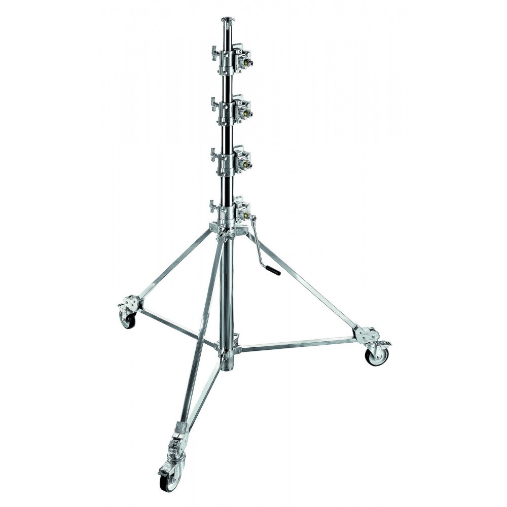 Strato Safe Crank Up Stand Avenger - 
Fold away crank handle
5 sections and 4 risers
Includes braked (B150) or pneumatic (B150P)