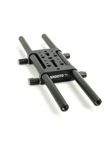 Shooto Rig - Universal Baseplate Slidekamera - Total rig length: 250 mm (9,8")Color: blackWeight: 0,56kgMaterial: hard anodized 