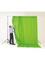 Chromakey-Vorhang 3 x 3,5 m Grün Lastolite by Manfrotto - Chromakey-Hintergrund für Video-Chroma-Keying Dehnbar, um Falten zu en