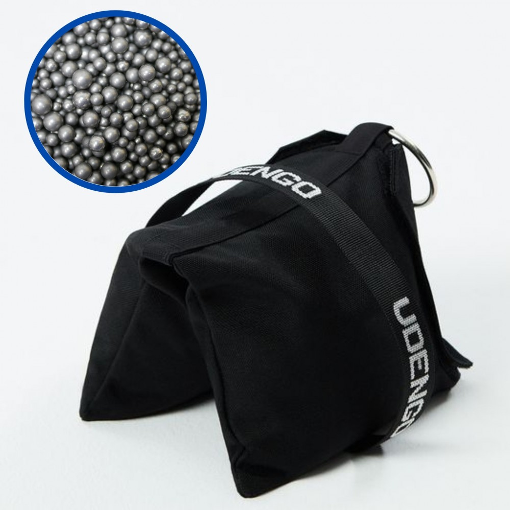 Steel Shot Bag 10kg Udengo - New model 2019!Size: 37cm x 20cm / 14.56" x 7.87"Weight: 10kg / 22 lbsFilling: chrome plated steel 