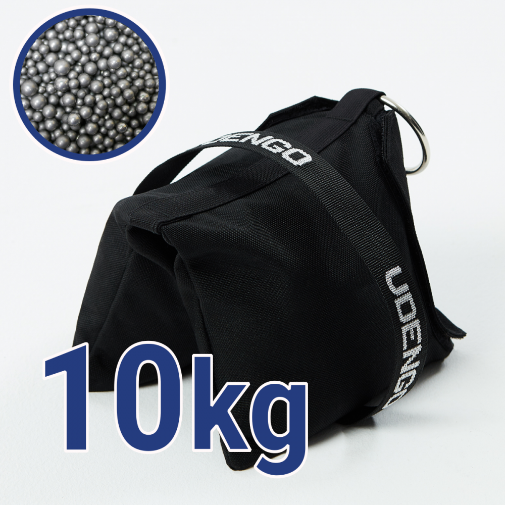 Steel Shot Bag 10kg Udengo - New model 2019!Size: 37cm x 20cm / 14.56" x 7.87"Weight: 10kg / 22 lbsFilling: chrome plated steel 