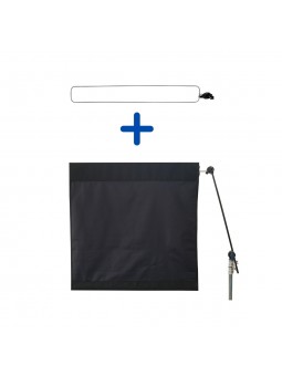 Wag Flag Wind Bag Black/Black Rocket Film Equipment -  4